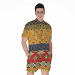 Egyptian Tribal Pattern Print Men's Rompers