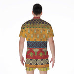 Egyptian Tribal Pattern Print Men's Rompers