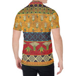 Egyptian Tribal Pattern Print Men's Shirt