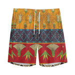 Egyptian Tribal Pattern Print Men's Sports Shorts
