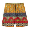 Egyptian Tribal Pattern Print Men's Swim Trunks