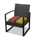 Egyptian Tribal Pattern Print Outdoor Seat Cushion Cover