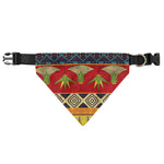 Egyptian Tribal Pattern Print Over The Collar Dog Bandana