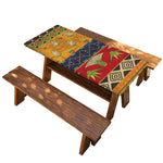 Egyptian Tribal Pattern Print Picnic Table Cover