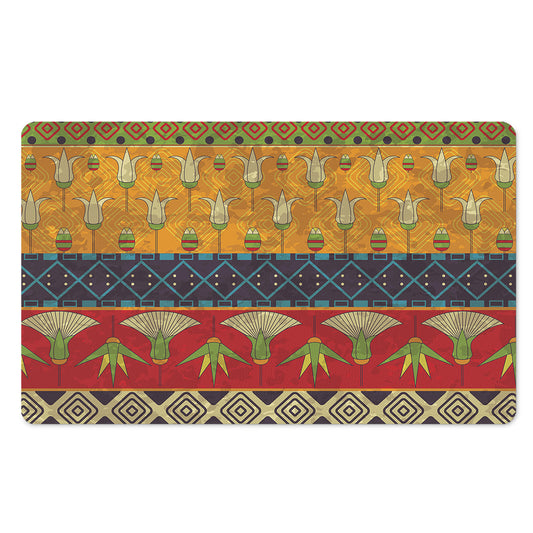 Egyptian Tribal Pattern Print Polyester Doormat
