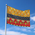 Egyptian Tribal Pattern Print Polyester Flag