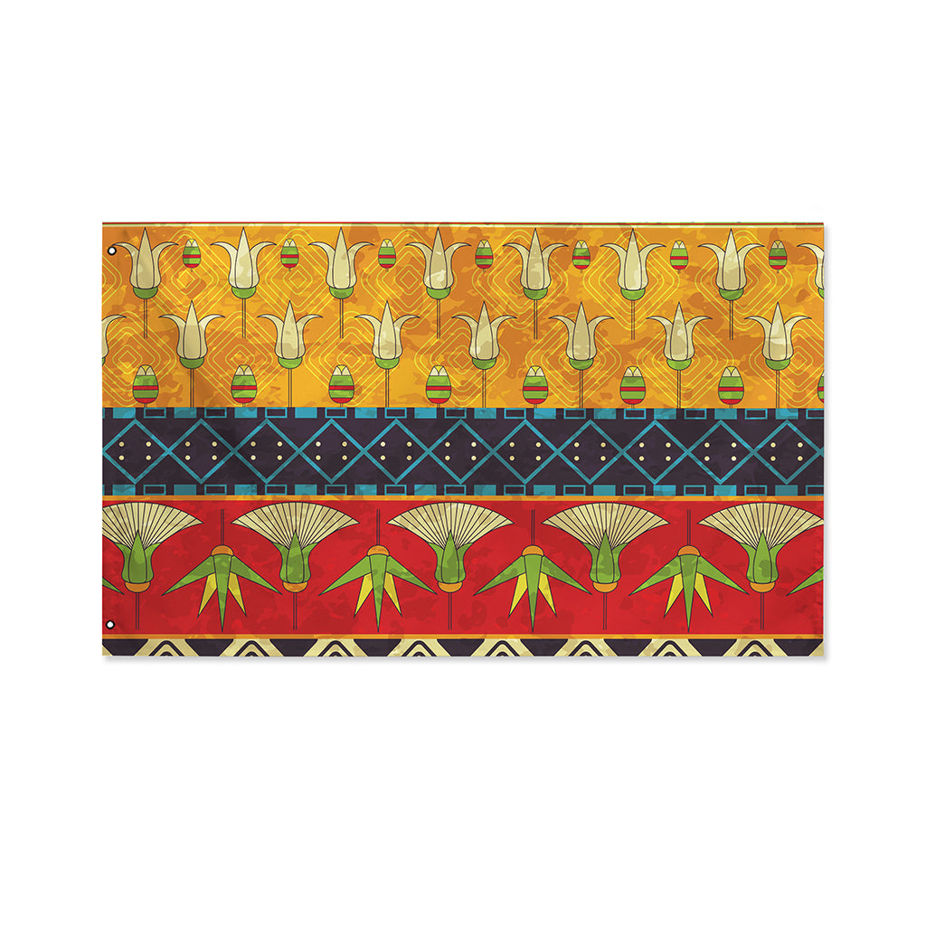 Egyptian Tribal Pattern Print Polyester Flag