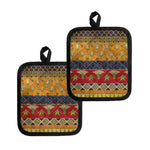 Egyptian Tribal Pattern Print Pot Holders