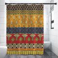Egyptian Tribal Pattern Print Premium Shower Curtain
