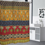 Egyptian Tribal Pattern Print Premium Shower Curtain