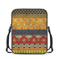 Egyptian Tribal Pattern Print Rectangular Crossbody Bag