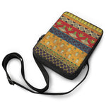 Egyptian Tribal Pattern Print Rectangular Crossbody Bag