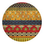 Egyptian Tribal Pattern Print Round Blanket
