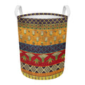 Egyptian Tribal Pattern Print Round Laundry Basket