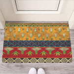 Egyptian Tribal Pattern Print Rubber Doormat