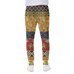 Egyptian Tribal Pattern Print Scuba Joggers