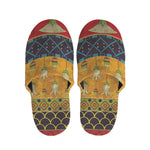 Egyptian Tribal Pattern Print Slippers