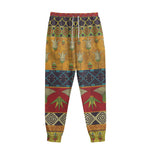 Egyptian Tribal Pattern Print Sweatpants