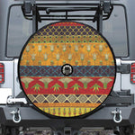 Egyptian Tribal Pattern Print Tire Cover With Camera Hole