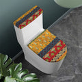 Egyptian Tribal Pattern Print Toilet Lid And Tank Cover Set