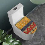 Egyptian Tribal Pattern Print Toilet Lid Cover