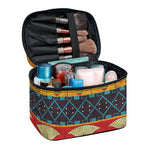 Egyptian Tribal Pattern Print Travel Makeup Bag