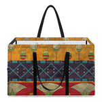 Egyptian Tribal Pattern Print Utility Tote Bag