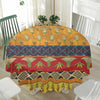 Egyptian Tribal Pattern Print Waterproof Round Tablecloth