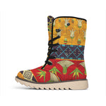 Egyptian Tribal Pattern Print Winter Boots