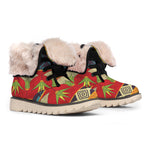 Egyptian Tribal Pattern Print Winter Boots