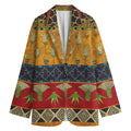 Egyptian Tribal Pattern Print Women's Blazer