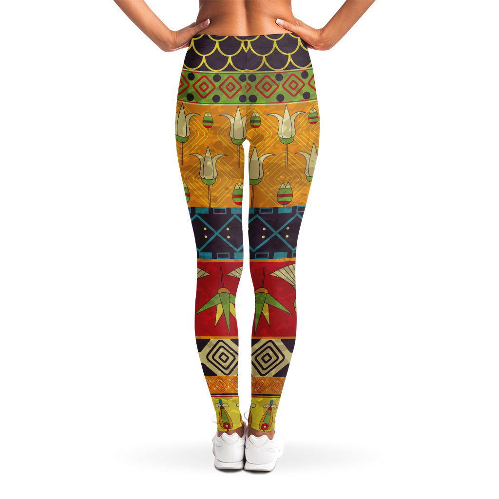Egyptian Tribal Pattern Print Women's Leggings