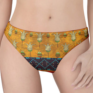 Egyptian Tribal Pattern Print Women's Thong