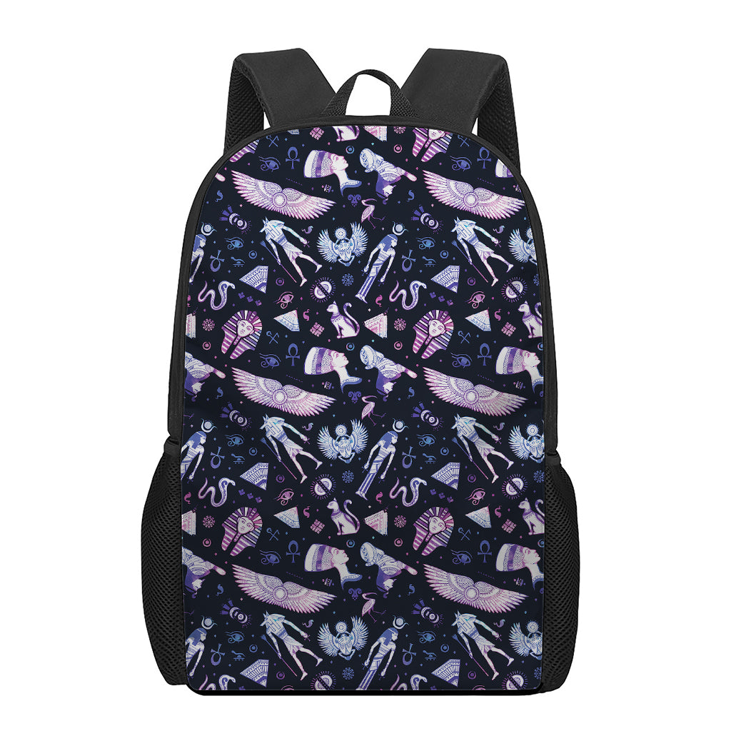 Egyptian Tribal Symbols Print 17 Inch Backpack