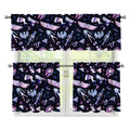 Egyptian Tribal Symbols Print 3 Piece Kitchen Curtains