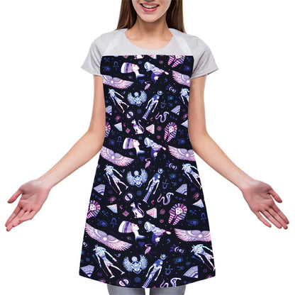 Egyptian Tribal Symbols Print Adjustable Apron