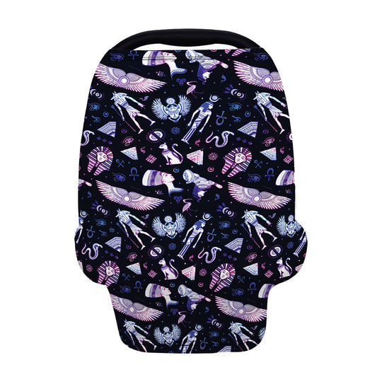 Egyptian Tribal Symbols Print Baby Seat Cover