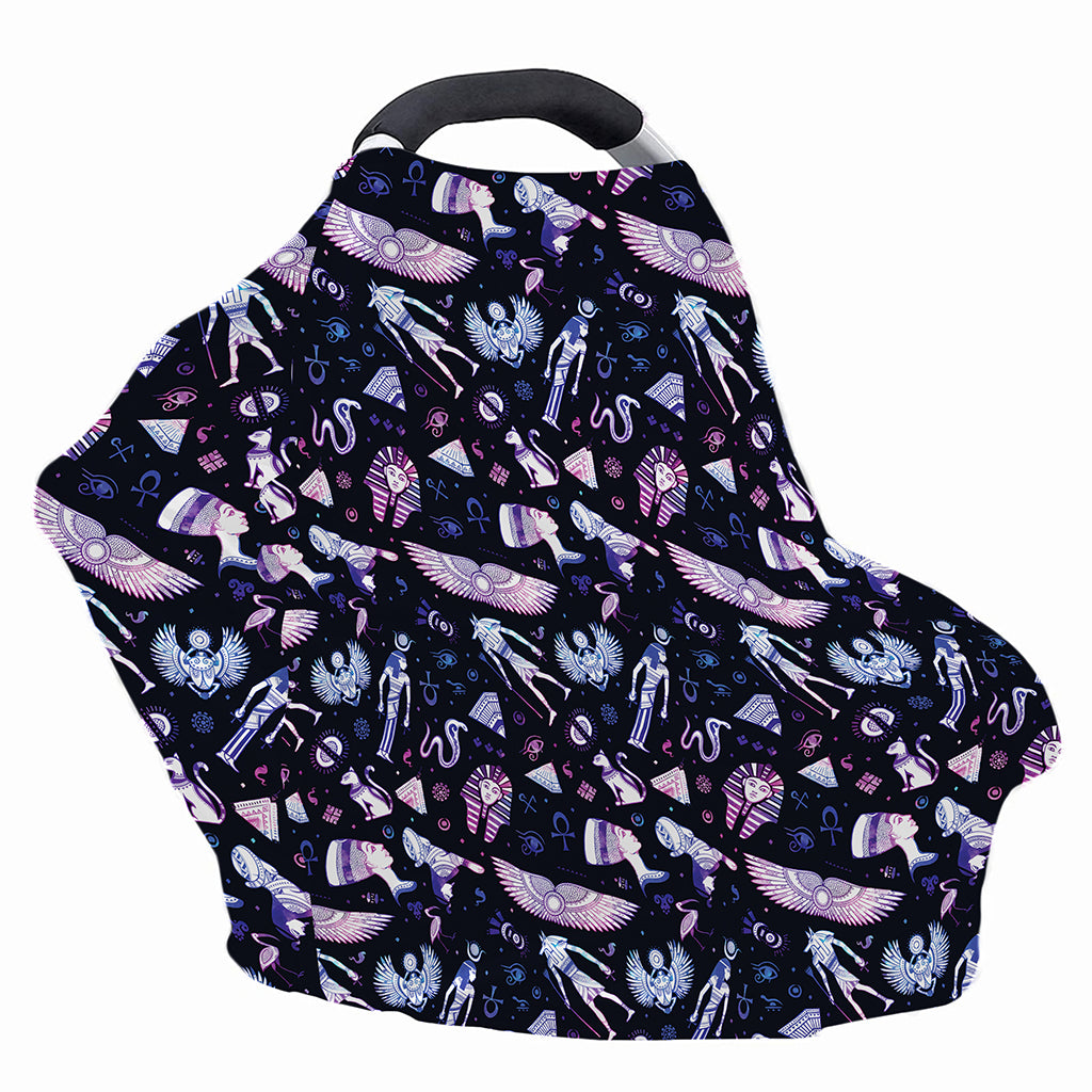Egyptian Tribal Symbols Print Baby Seat Cover