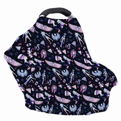 Egyptian Tribal Symbols Print Baby Seat Cover