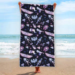 Egyptian Tribal Symbols Print Beach Towel