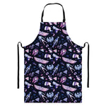 Egyptian Tribal Symbols Print Bib Apron With Pocket