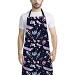 Egyptian Tribal Symbols Print Bib Apron With Pocket