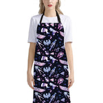 Egyptian Tribal Symbols Print Bib Apron With Pocket