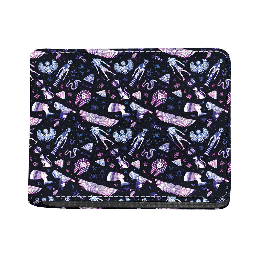 Egyptian Tribal Symbols Print Bifold Wallet
