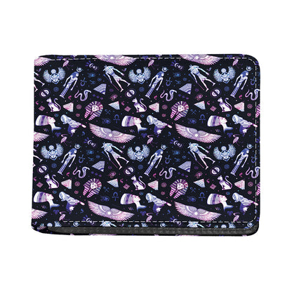 Egyptian Tribal Symbols Print Bifold Wallet