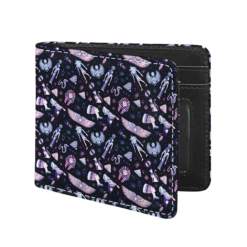 Egyptian Tribal Symbols Print Bifold Wallet