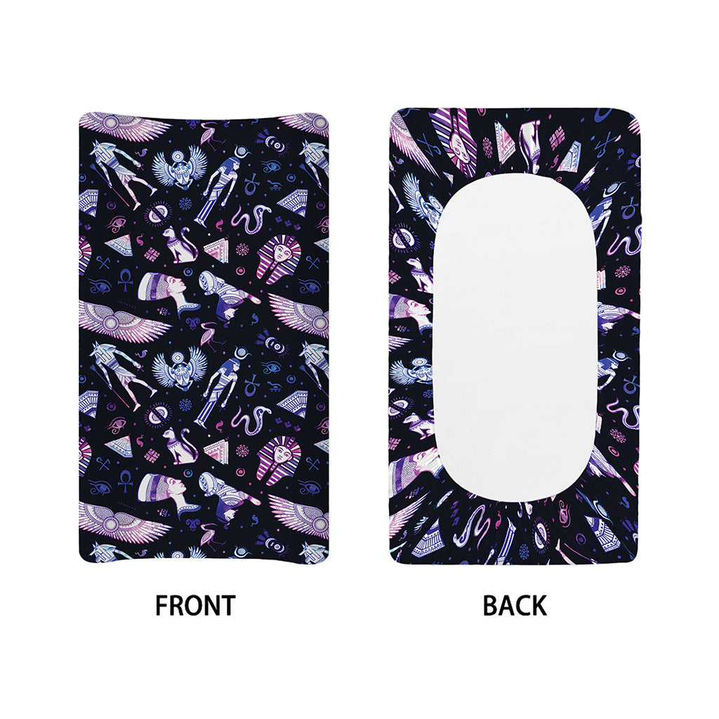 Egyptian Tribal Symbols Print Changing Pad Cover