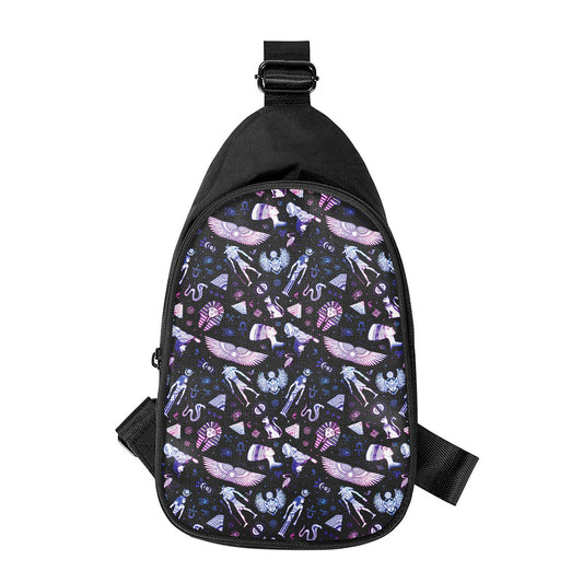 Egyptian Tribal Symbols Print Chest Bag