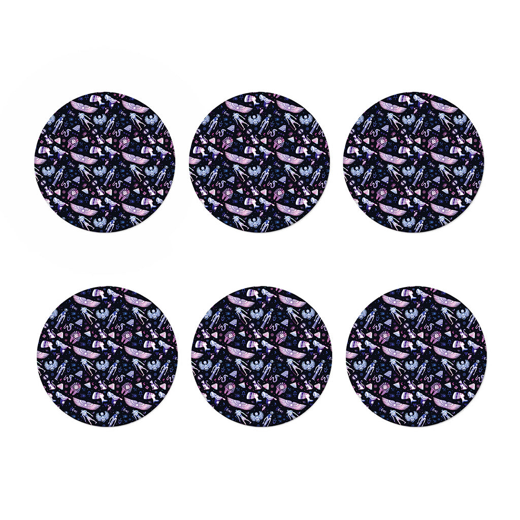 Egyptian Tribal Symbols Print Coaster Set