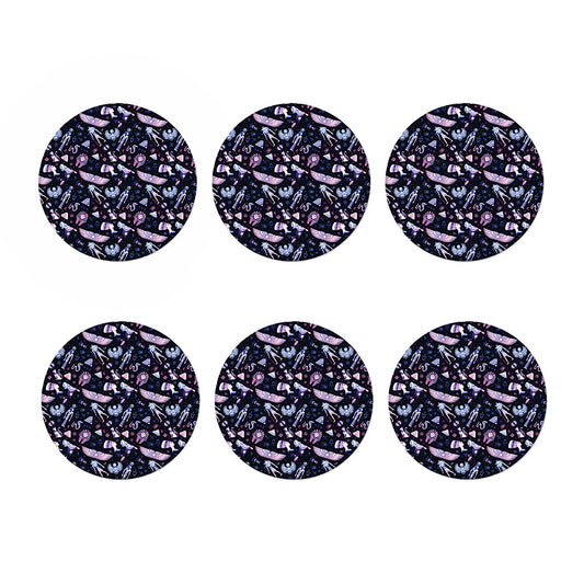 Egyptian Tribal Symbols Print Coaster Set